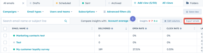 export-emails