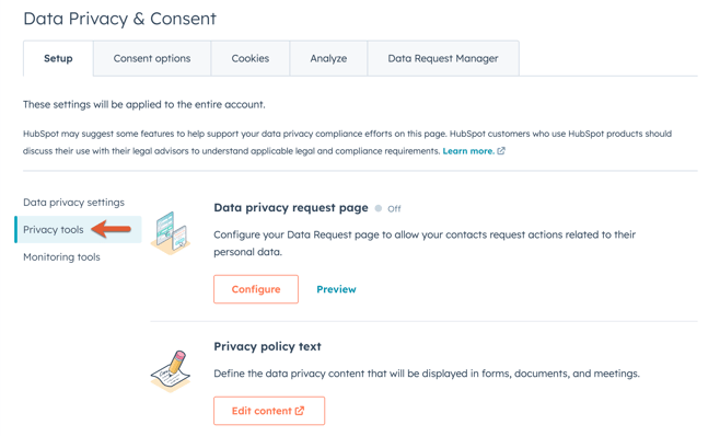 privacy tools